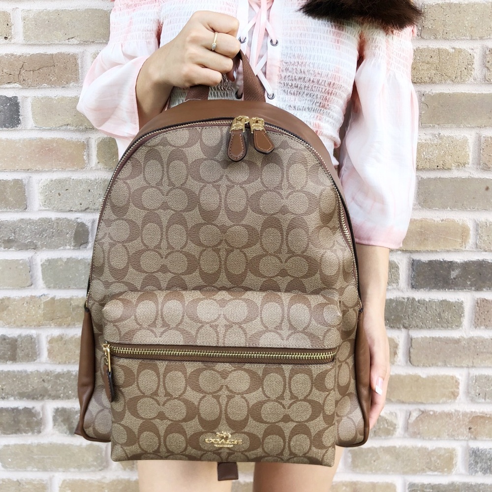 Coach Large signature backpack school bag - Picture 5 of 7